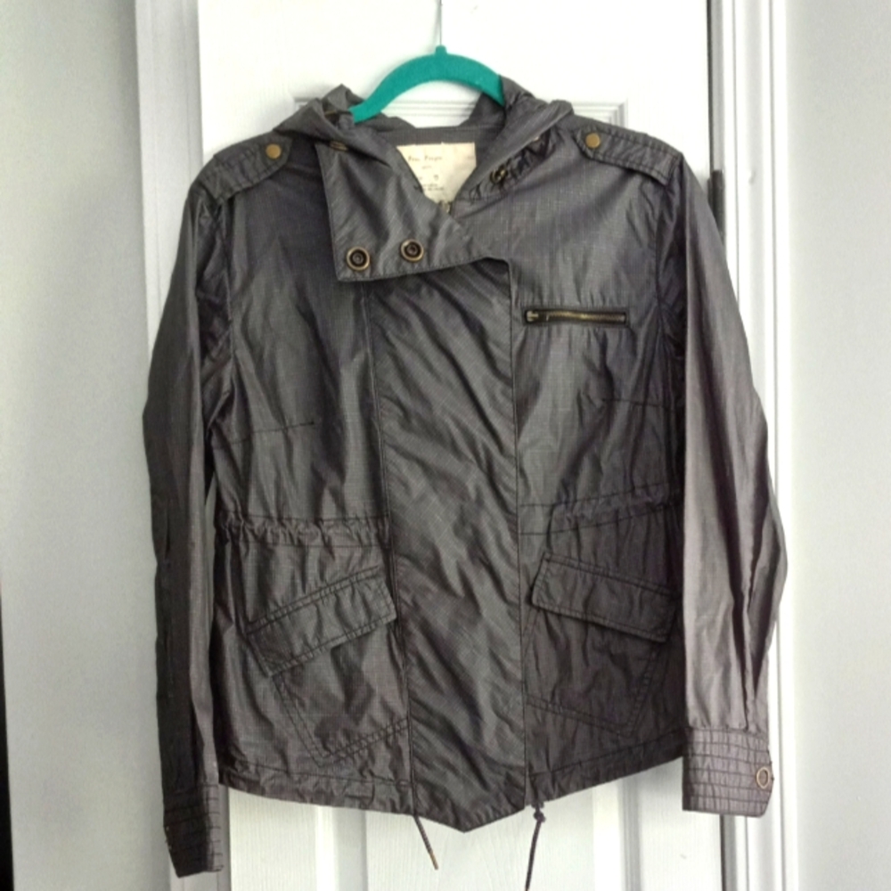 FREE PEOPLE RAIN JACKET WITH HOOD